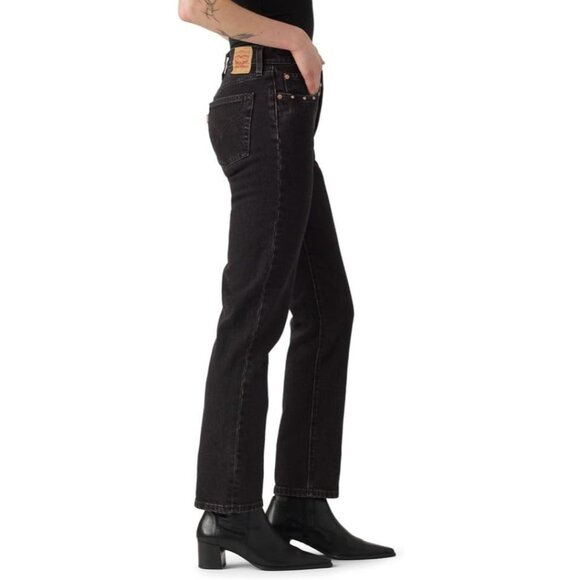 Women's 501 Original Fit Jeans Cotton Blend Straight Leg Casual Classic - Picture 2 of 3